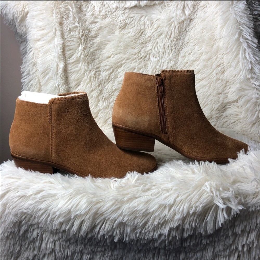Jack Rogers Bailee Oak Suede Ankle Bootie Size 7.5